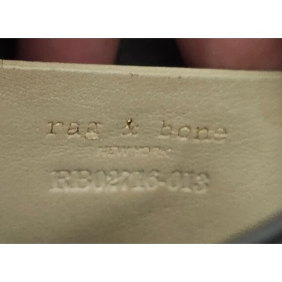 Rag & Bone Black Leather Crossbody Bag Flap Buckle Closure Adjustable Strap - Picture 8 of 12